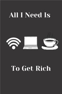 All I Need Is Wifi, Laptop And Coffee To Get Rich