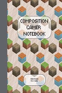 Composition Gamer Notebook Wide Ruled