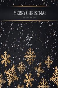 Gift Log Book Merry Christmas and happy new year