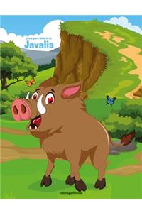 Livro para Colorir de Javalis