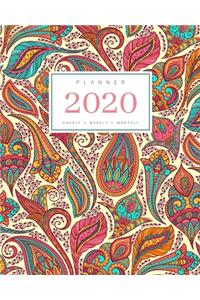 Planner 2020 Hourly Weekly Monthly