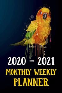 2020 2021 Monthly Weekly Planner
