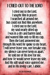 I Cried Out To The Lord