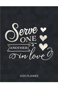 Serve One Another In Love 2020 Planner