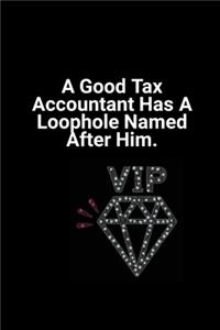 Funny Tax Accountant CPA Blank College Ruled Line Paper