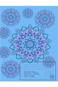 Mandala Zen Composition Notebook 5x5 Graph Paper