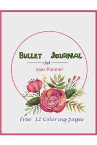 Bullet Journal and Year Planner Free 12 coloring pages