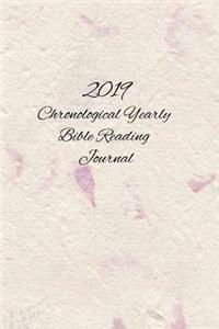 2019 Chronological Yearly Bible Reading Journal