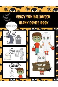 Crazy Fun Halloween Blank Comic Book