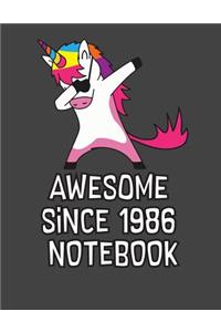 Awesome Since 1986 Notebook