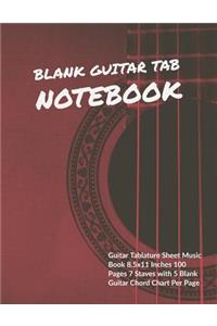 Blank Guitar Tab Notebook