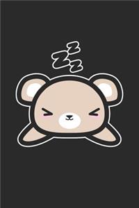 Cute Sleeping Bear Kawaii Style