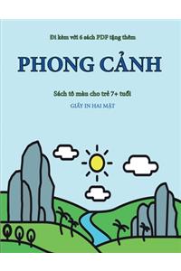 Sách tô màu cho trẻ 7+ tuổi (Phong cảnh )