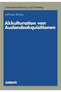 Akkulturation Von Auslandsakquisitionen