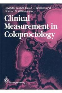 Clinical Measurement in Coloproctology