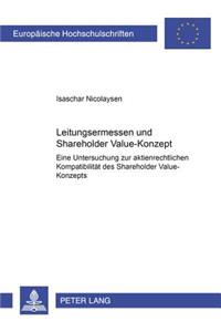 Leitungsermessen Und Shareholder Value-Konzept