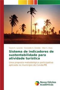 Sistema de indicadores de sustentabilidade para atividade turística