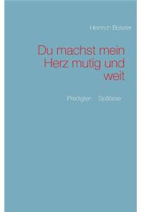 Du Machst Mein Herz Mutig Und Weit