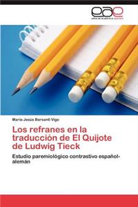 refranes en la traducción de El Quijote de Ludwig Tieck