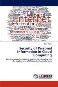 Security of Personal Information in Cloud Computing