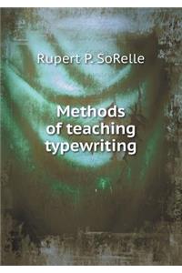 Methods of Teaching Typewriting