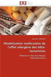 Mod�lisation Mol�culaire de l''effet Allerg�ne Des B�ta-Lactamines