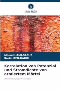 Korrelation von Potenzial und Stromdichte von armiertem Mörtel