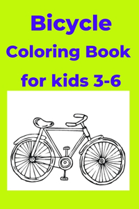 Bicycle Coloring Book for kids 3-6