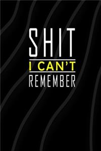 Shit I Can't Remember