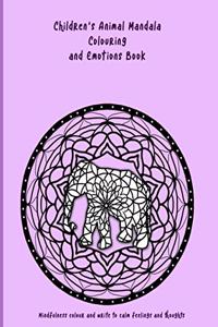 Children's Animal Mandala Colouring and Emotions Book