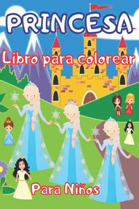 Princesa Libro para colorear para niños