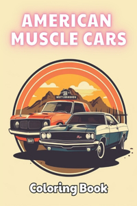 American Muscle Cars Coloring Book for Adult