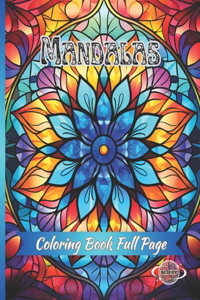Mandalas Coloring Book Full Page