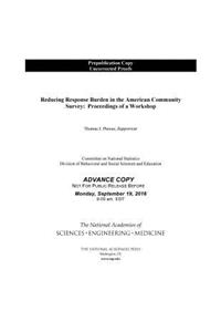 Reducing Response Burden in the American Community Survey