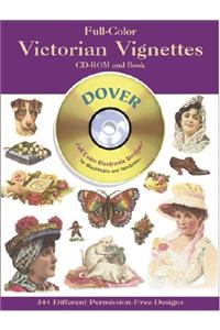 Full-Color Victorian Vignettes CD-ROM and Book