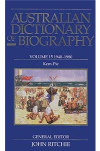 Australian Dictionary of Biography V15