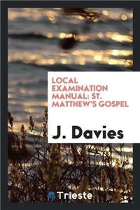 Local Examination Manual
