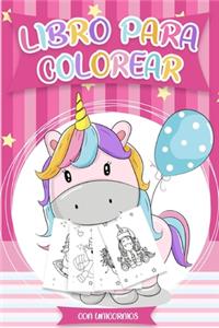 Libro para colorear con Unicornios