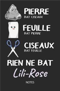 Rien ne bat Lili-Rose - Notes
