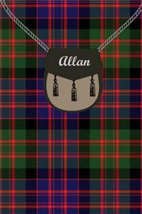 Allan Clan Tartan Journal/Notebook