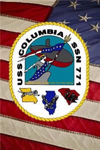 US Navy Submarine USS Columbia (SSN 771) Crest Badge Journal