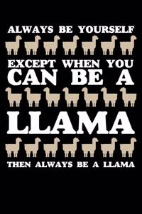 Always Be Yourself Except When You Can Be A Llama Then Always Be A Llama