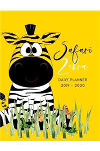 2019 2020 15 Months Safari Zebra Daily Planner