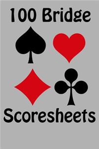 100 Bridge Scoresheets