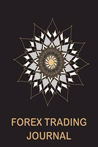 Forex Trading Journal Black and Gold Mandala