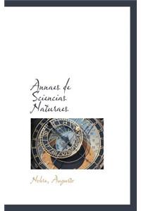 Annaes de Sciencias Naturaes