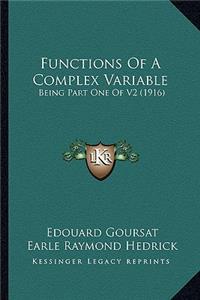 Functions of a Complex Variable