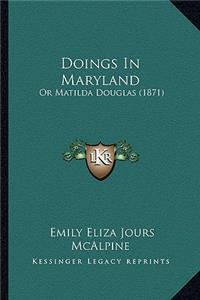 Doings In Maryland