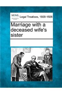 Marriage with a Deceased Wife's Sister