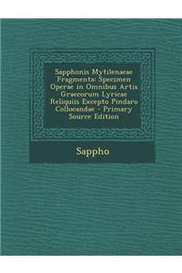 Sapphonis Mytilenaeae Fragmenta